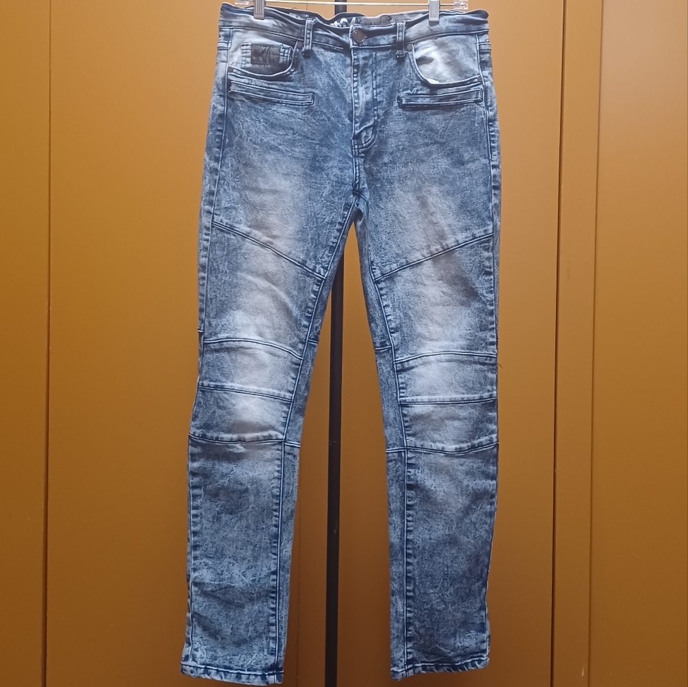 (2 Pairs)(Same Sz) Black & Gray/Blue Jeans (Waist 34)